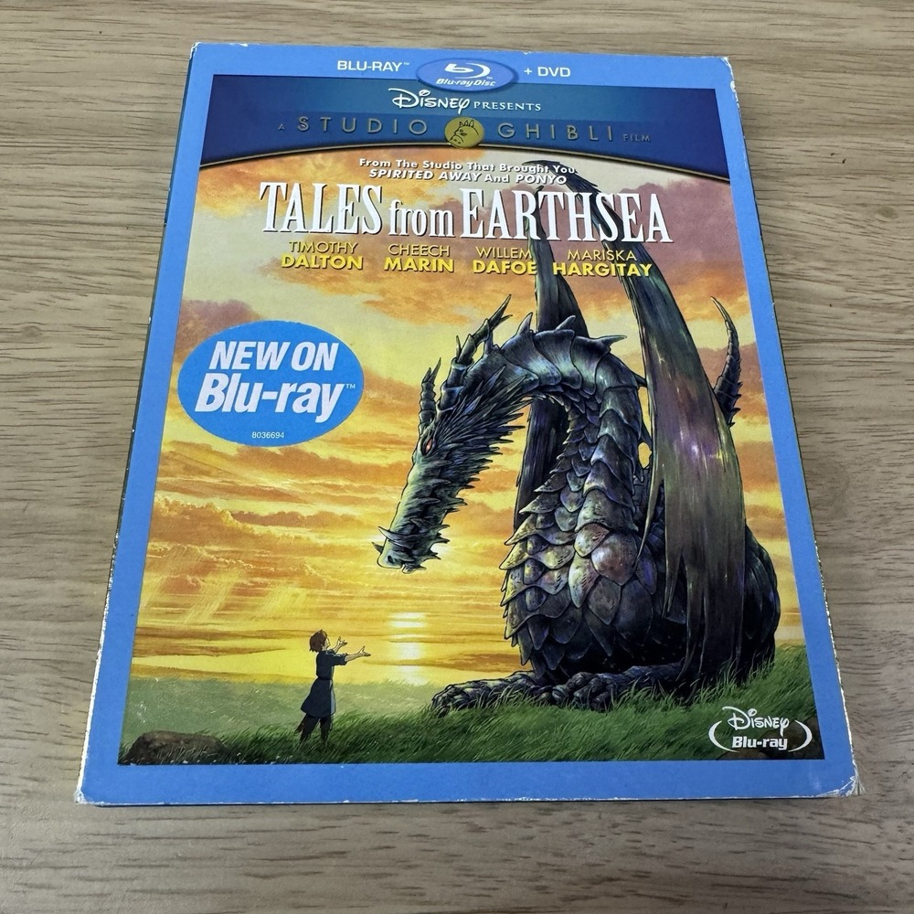 TALES FROM EARTHSEA Blu Ray + DVD Studio Ghibli Disney Presents